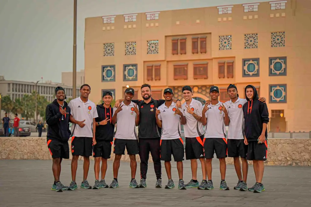 Este es una de las postales que compartió la Selección Colombia de su paseo por Doha, antes de regresar a entrenamientos para preparar el duelo contra Francia. FOTO CORTESÍA FCF 