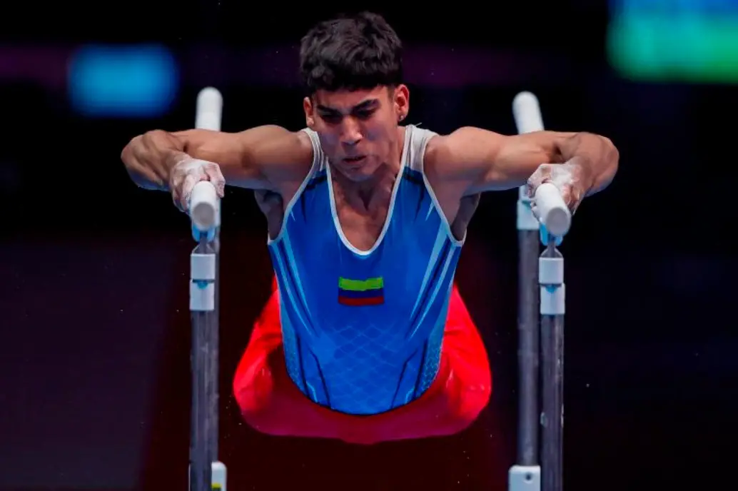 El colombiano Camilo Vera fue la gran figura nacional en el Panamericano de Gimnasia disputado en Río de Janeiro, Brasil, al ganar dos medallas de oro. FOTO GETTY 