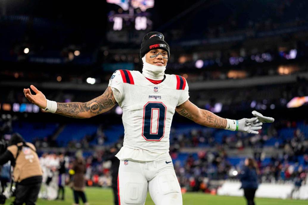 Christian González, esquinero de los New England Patriots concentra la atención de los colombianos, este domingo el país hará historia en el Super Bowl. FOTO GETTY