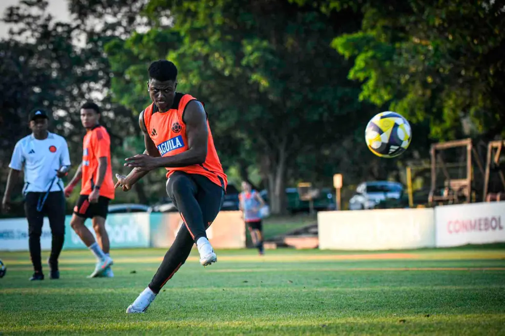 Néiser Villarreal, el delantero de la Selección Colombia Sub 20 que fue el máximo artillero en el Sudamericano. FOTO CORTESÍA FCF 