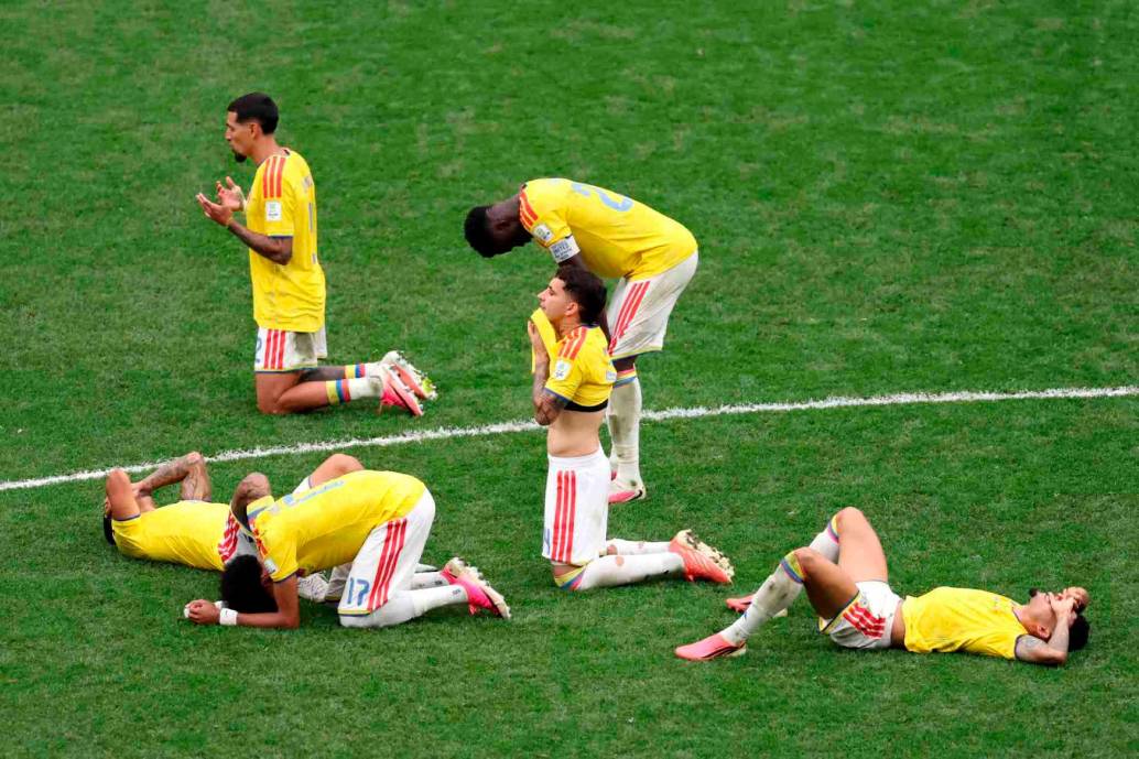 La Selección Colombia perdió desde la tanda de penales ante Suiza y se despidió del Mundial de Norteamérica, segunda eliminación en un mundial desde esta instancia. FOTO GETTY 