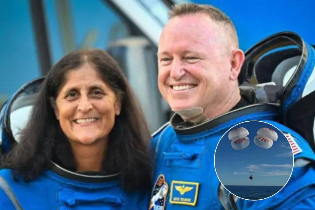 Suni Williams y Butch Wilmore realizaron este viaje de regreso a bordo de la nave espacial Crew Dragon de SpaceX. FOTO: AFP