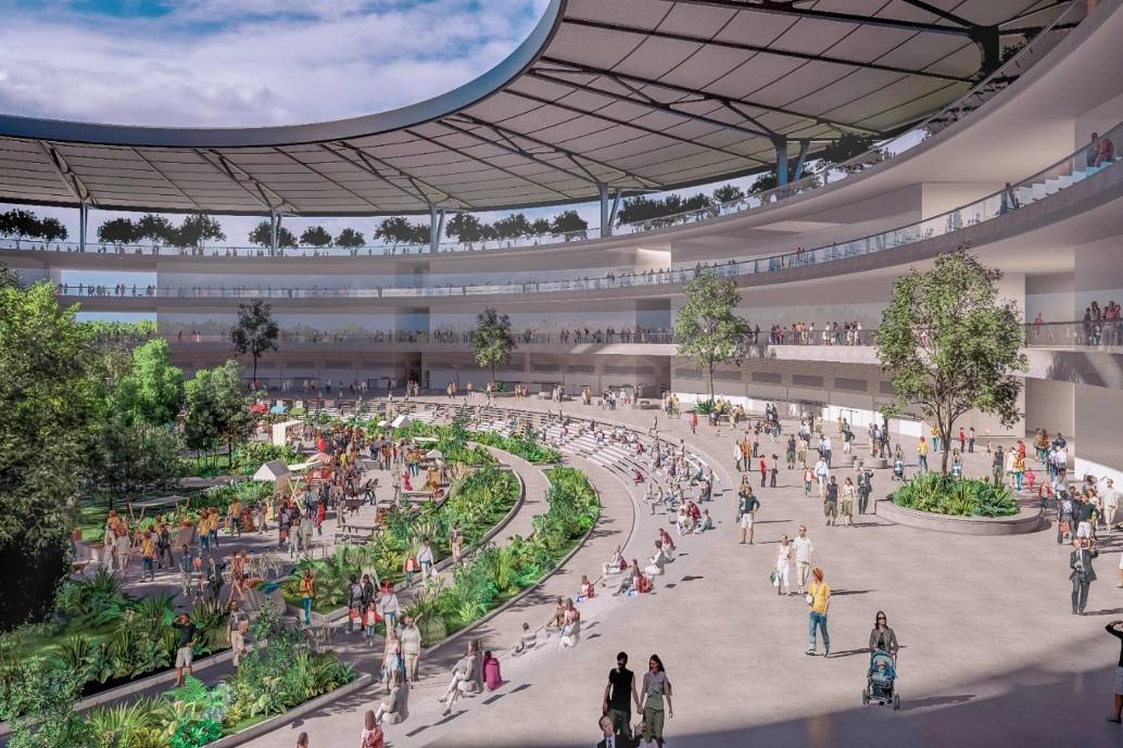 Aspecto interior que tendría la nueva Plaza Mayorista que se piensa construir en Girardota. FOTO: Cortesía