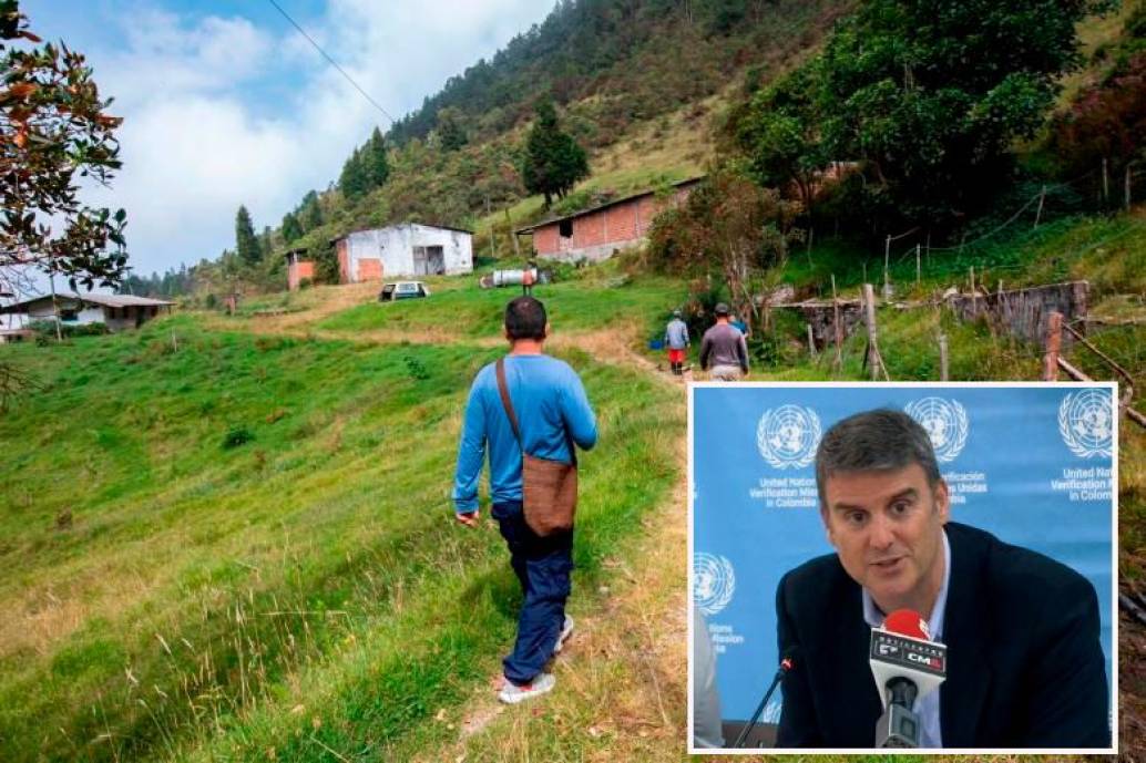 Enrique Sánchez Airas, jefe regional en Medellín de la Misión de Verificación de Naciones Unidas en Colombia, resaltó el compromiso de los firmantes en Antioquia, pese a los retos de seguridad que persisten. FOTOS Esneyder Gutiérrez y Cortesía