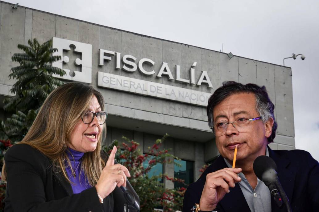 El presidente Gustavo Petro y la fiscal Luz Adriana Camargo tuvieron un cruce de señalamientos en medio del escándalo por los archivos de Calarcá. La propia fiscal dio cuentas del caso ante la Corte Suprema. FOTOS: COLPRENSA
