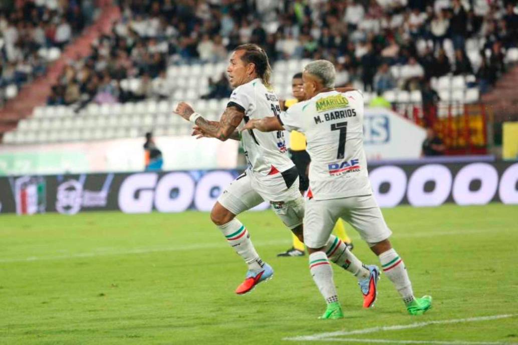 Once Caldas es uno de los equipos protagonistas de la Liga Betplay y tiene a dos de los goleadores del torneo, Dayro Moreno y Jefry Zapata. FOTO COLPRENSA 