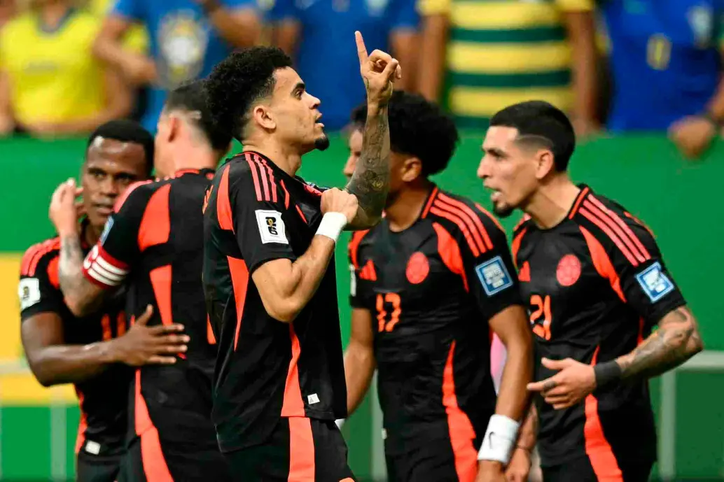 Luis Díaz llegó a 17 goles con la Selección Colombia, y ajusta tres ante Brasil en la presente Eliminatoria. FOTO AFP