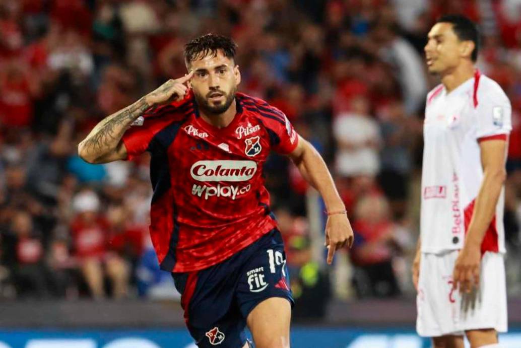 El delantero Francisco Fydriszewski que ajusta dos tantos en los cuadrangulares, comandará la artillería del rojo para el duelo en Barranquilla. FOTO MANUEL SALDARRIAGA 
