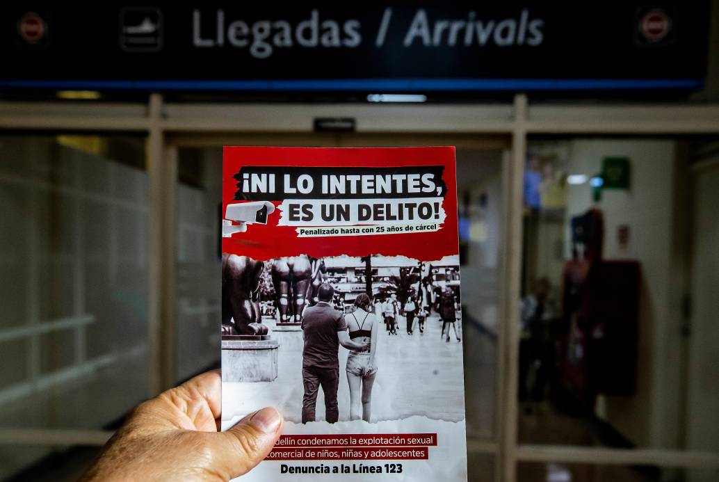Una de las estrategias que se ha fortalecido desde el año pasado es el trabajo articulado con autoridades internacionales para combatir a los extranjeros que vienen a explotar sexualmente a los menores de edad. FOTO EL COLOMBIANO
