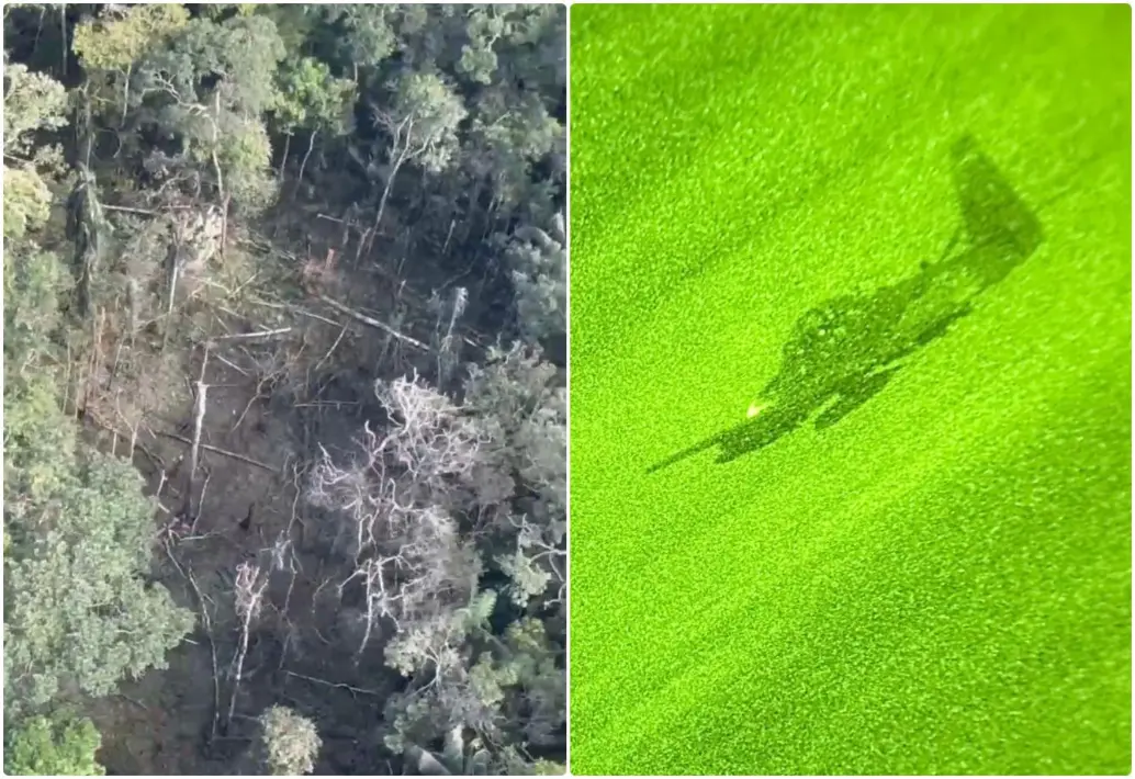 Aspecto de la zona y los aviones involucrados en el bombardeo en el que murieron siete menores de edad. FOTOS: Cortesía Ministerio de Defensa Nacional