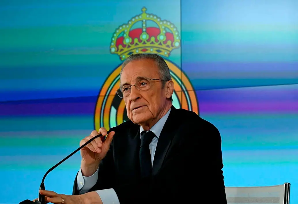 Florentino Pérez, presidente del Real Madrid convovó a elecciones y anunció que buscará su reelección en el máximo cargo del club merengue. FOTO GETTY 