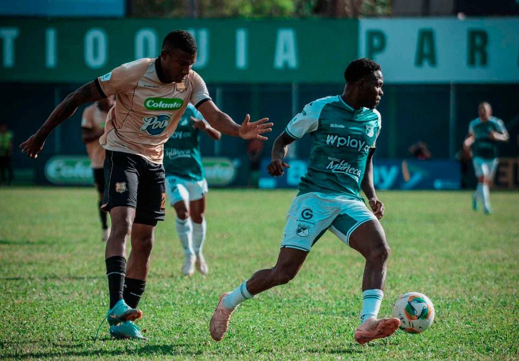 Águilas Doradas ganó su primer partido en la Liga y el primero en el estadio Cincuentenario con gol de Frank Lozano ante el Deportivo Cali. FOTO TOMADA X@DeportivoCaliCP