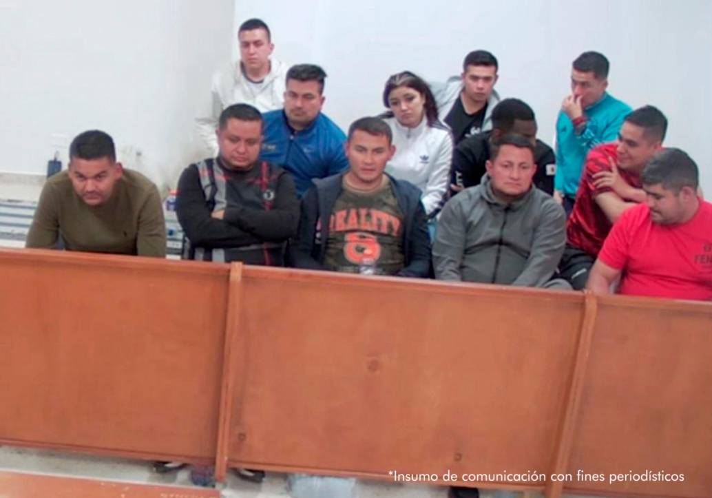 Los policías detenidos se declararon inocentes en las audiencias de control de garantías. FOTO: CORTESÍA DE LA FISCALÍA.