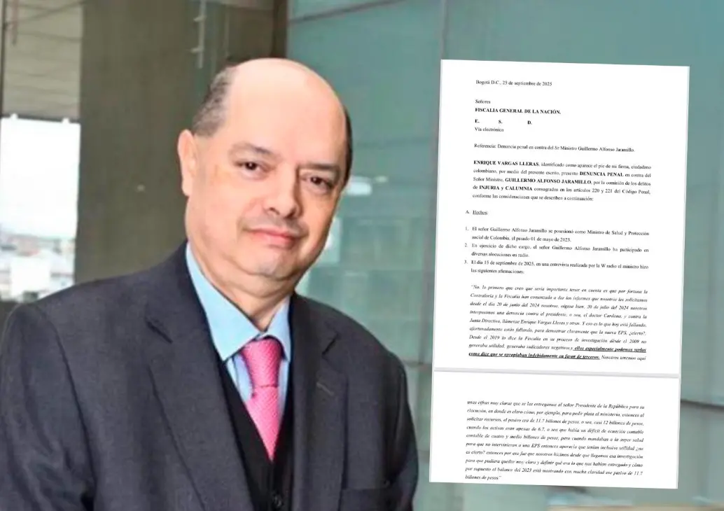 Enrique Vargas Lleras, exdirectivo de la Nueva EPS. FOTO: CORTESÍA Y REDES SOCIALES