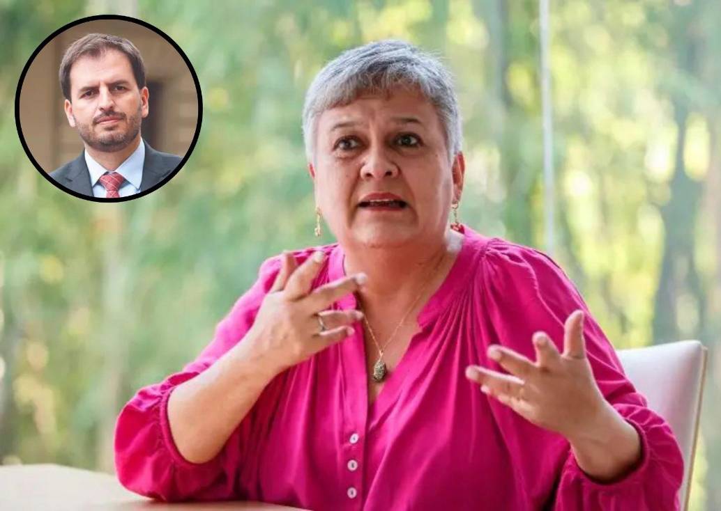 El representante a la Cámara y senador electo Andrés Forero y la superintendente de Salud <i>adhoc</i>, Luz María Múnera. FOTO CAMILO SUÁREZ