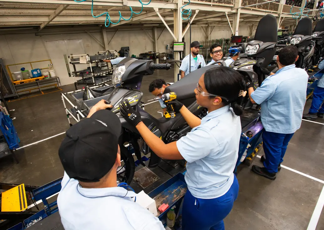 Brindar empleo de calidad, una de las acciones de RSE de Incolmotos Yamaha. Fotos: Archivo EL COLOMBIANO