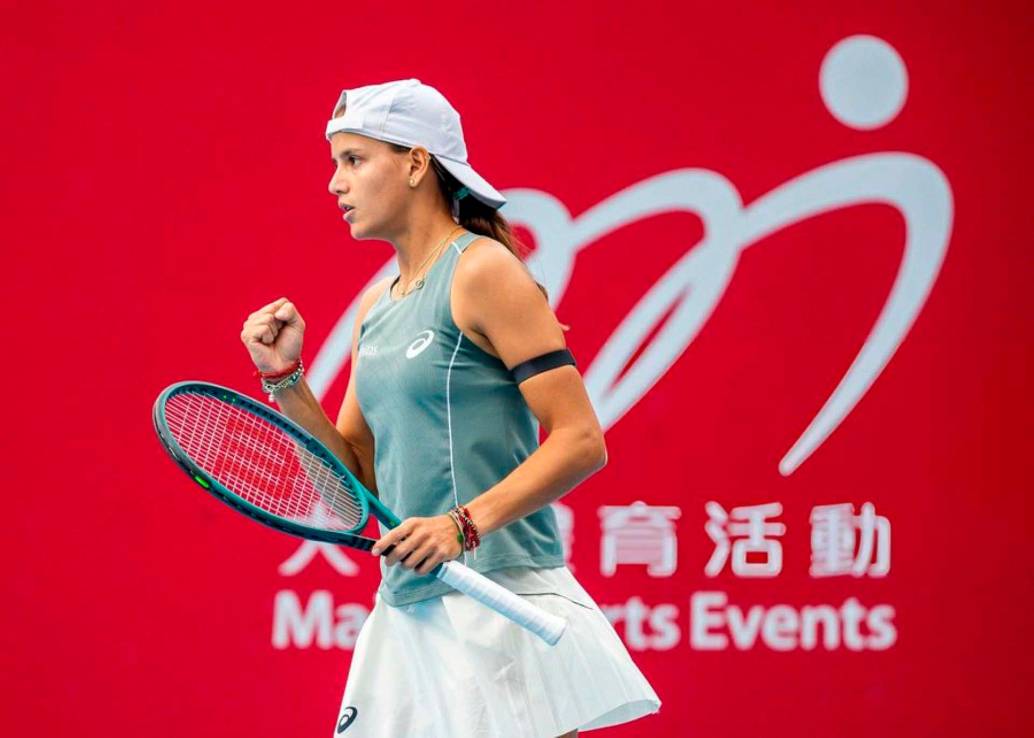 La colombiana Emiliana Arango cayó en octavos de final del WTA 250 de Hong Kong. FOTO TOMADA @wta
