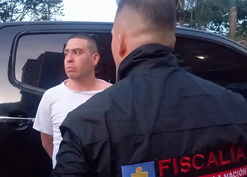  Yeison Alfonso Sánchez Zapata, alias “Chorizo”, fue capturado cuando conducía un carro por una calle de Medellín. FOTO: CORTESÍA.