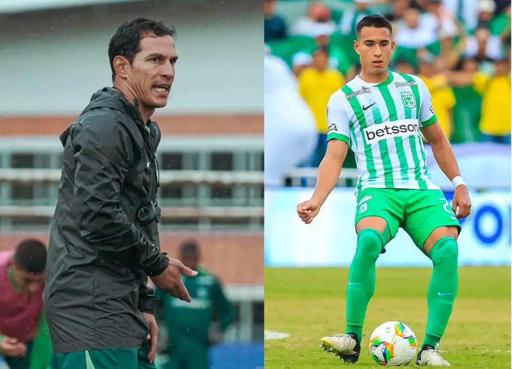 Diego Arias, entrenador y Juan José Arias, defensor central, son dos de las armas que tiene Nacional para el duelo ante Unión Magdalena en Santa Marta. FOTO CAMILO SUÁREZ Y ATLÉTICO NACIONAL 