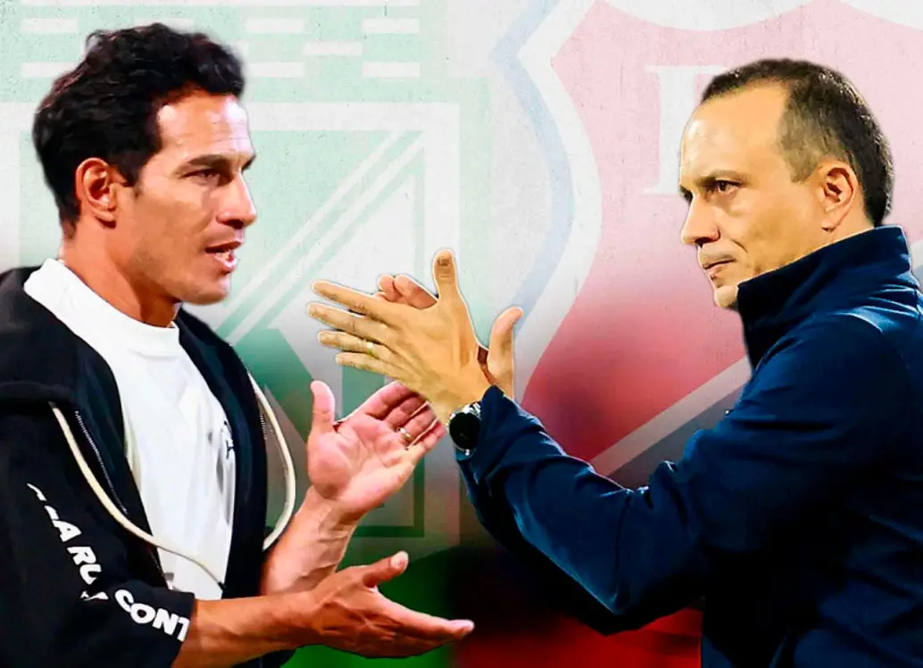 Lso técnicos Diego Arias y Alejandro Restrepo esperan mantener a sus equipos en la parte alta de la tabla para obtener la ventaja deportiva en los cuadrangulares semifinales. FOTO EL COLOMBIANO 