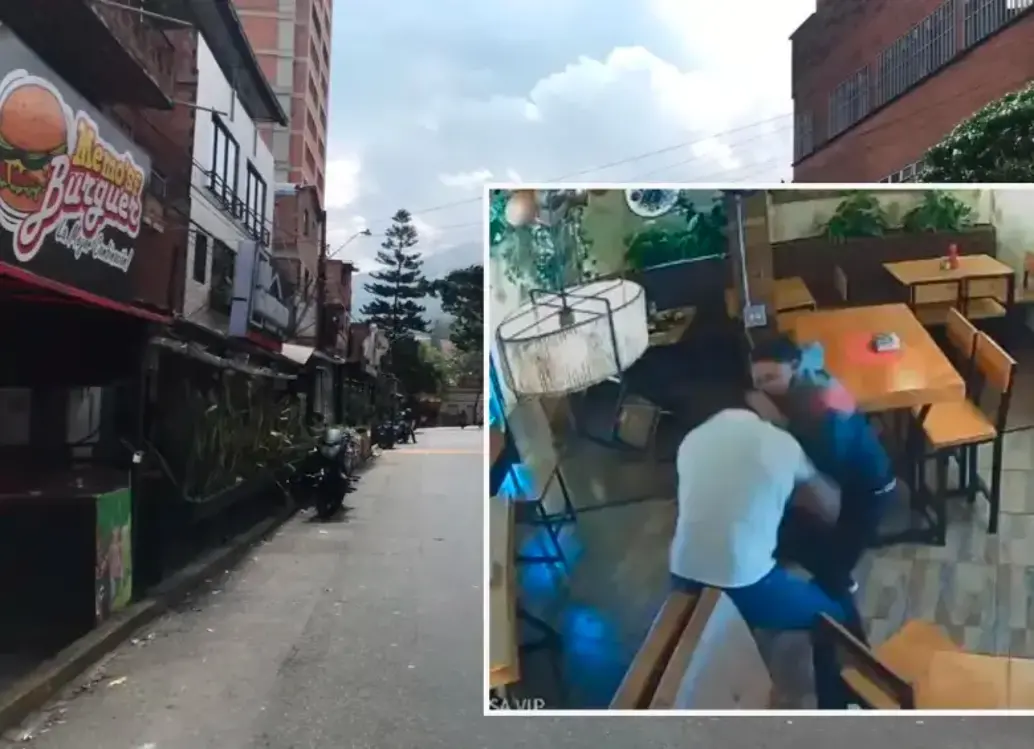 En video quedó grabado el momento antes del asesinato del comerciante. FOTOS: Laura Rosa Jiménez y Cortesía Denuncias Antioquia