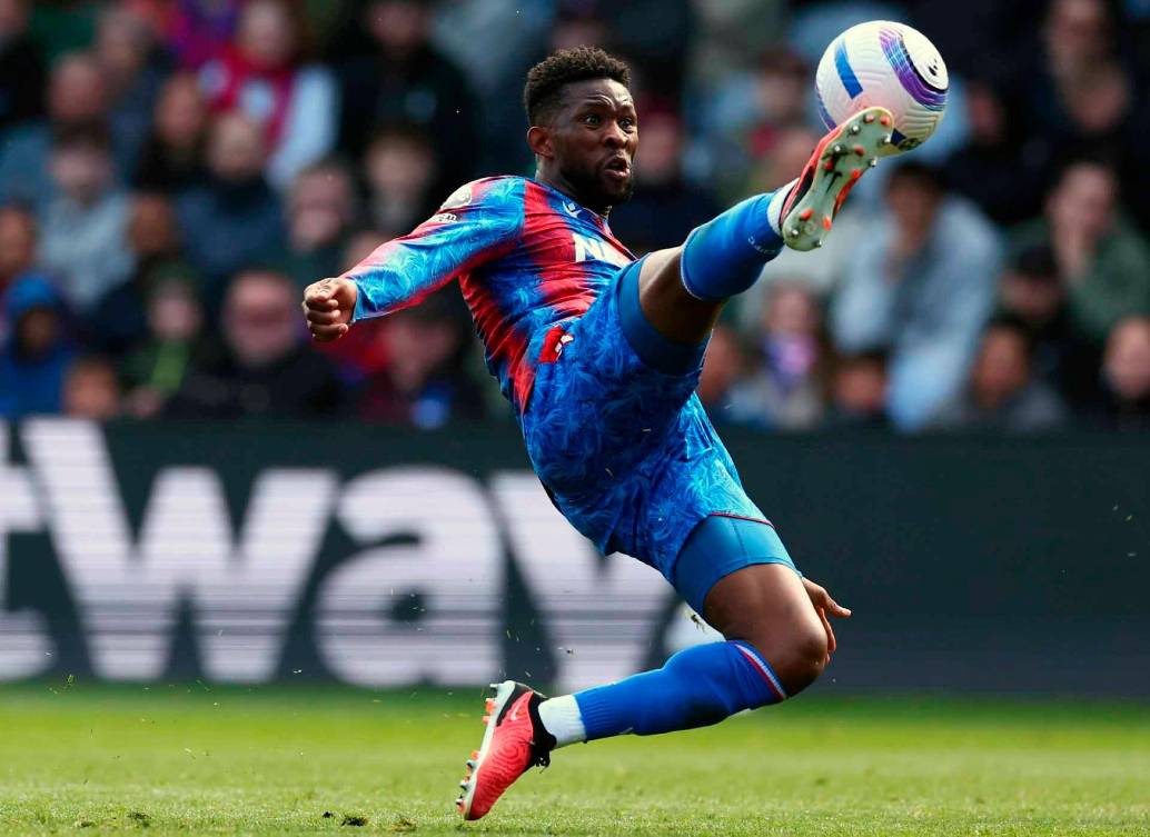 El volante colombiano Jefferson Lerma del Crystal Palace estará por fuera de las canchas durante tres semanas por una nueva lesión. FOTO GETTY 