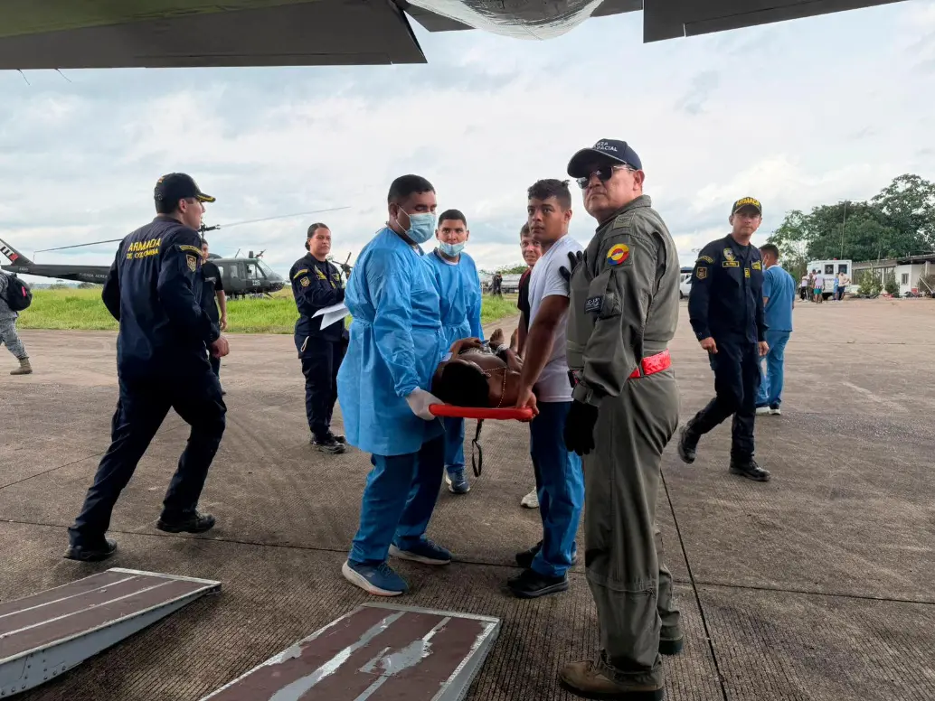 El aeropuerto de Puerto Leguízamo es operado por el municipio, en medio de múltiples precariedades. FOTO: CORTESÍA FUERZAS MILITARES.