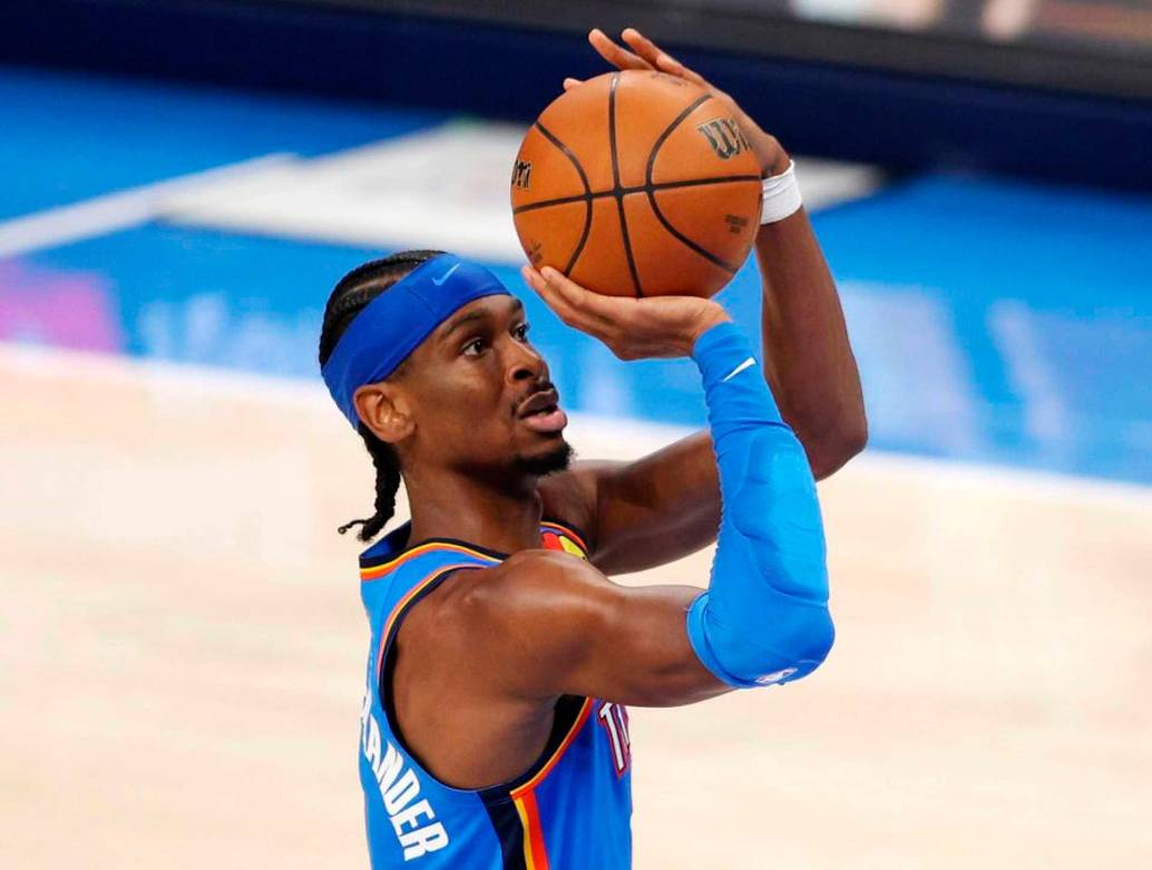 El canadiense Gilgeous-Alexander es una de las figuras de la serie final de la NBA. FOTO TOMADA X @NBAPR