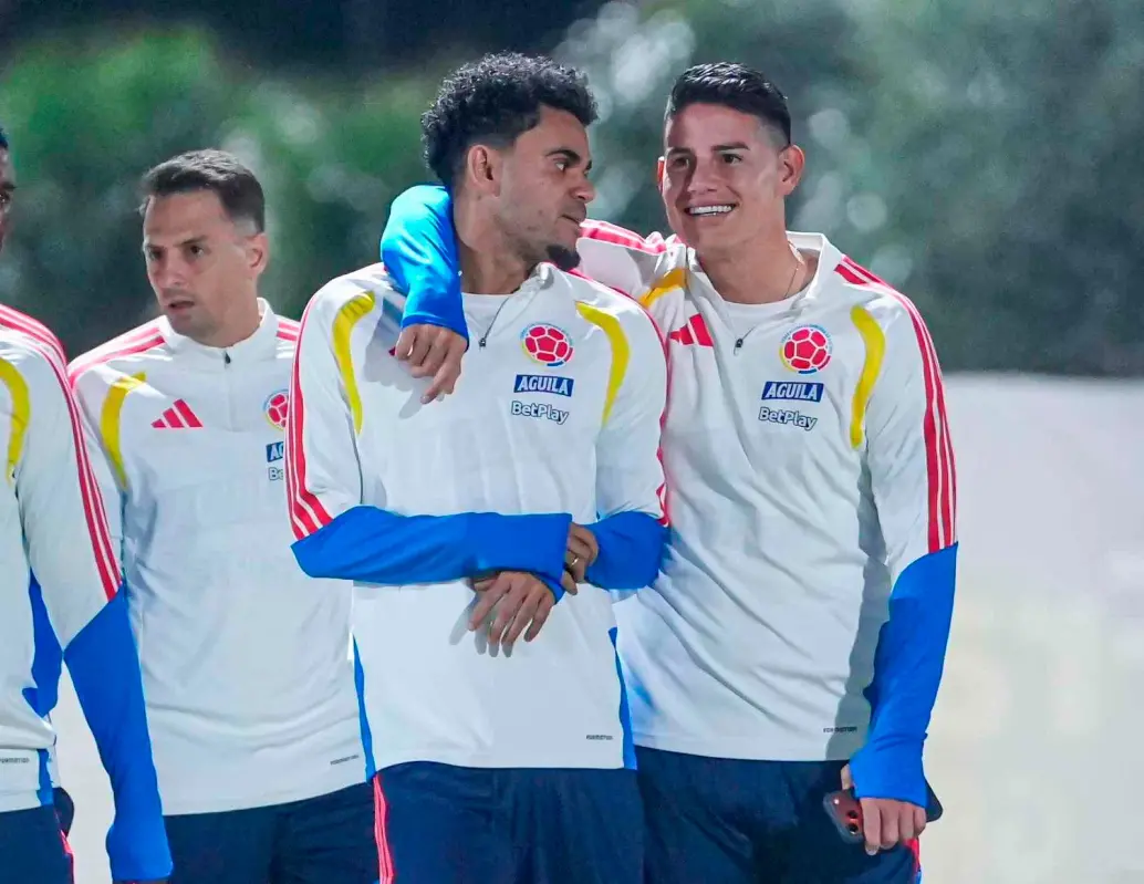 Santiago Arias, Luis Díaz y James Rodríguez serían inicialistas con Colombia ante Australia en el duelo de este martes en Nueva York. FOTO CORTESÍA FCF