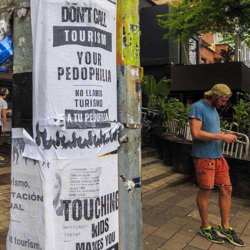 Imagen de referencia sobre la problemática de explotación sexual en la zona de El Poblado. Foto: Andrés Camilo Suárez Echeverry.