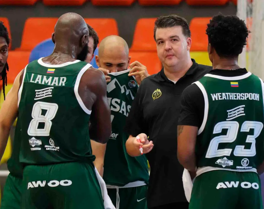 El quinteto antioqueño venció a Motilones y se confirmó en la siguiente fase de la Liga Profesional de Baloncessto. FOTO CORTESÍA PAISAS