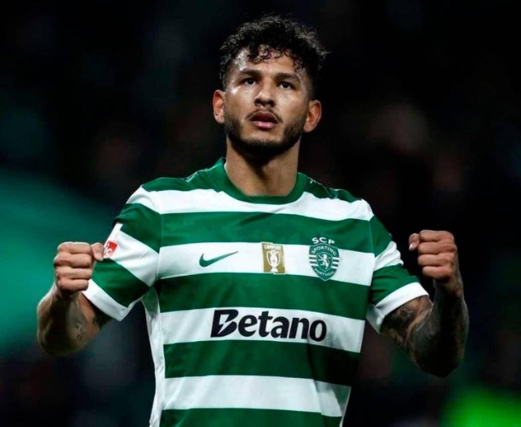 El colombiano Luis Suárez marcó doblete en la victoria parcial del Sporting Lisboa ante el campeón PSG francés. FOTO TOMADA @SportingCP