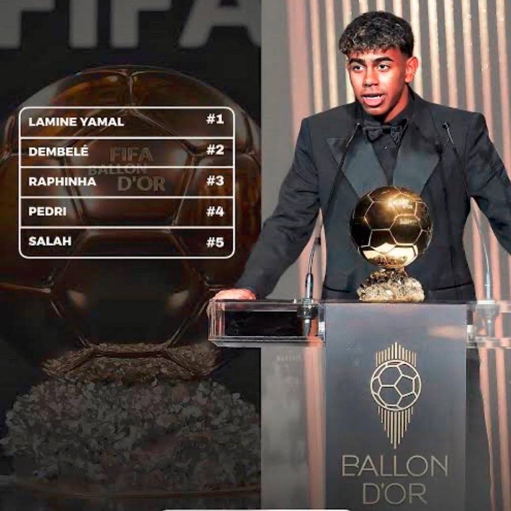 Lamine Yamal sería el ganador del Balón de Oro 2025. FOTO X @madrid_total2