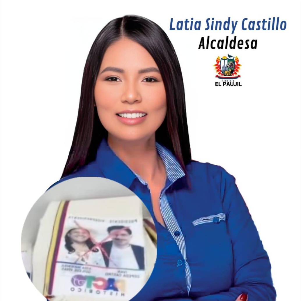 Latia Sindy Castillo Muñoz, alcaldesa de El Paujil, Caquetá. FOTO: Redes sociales,