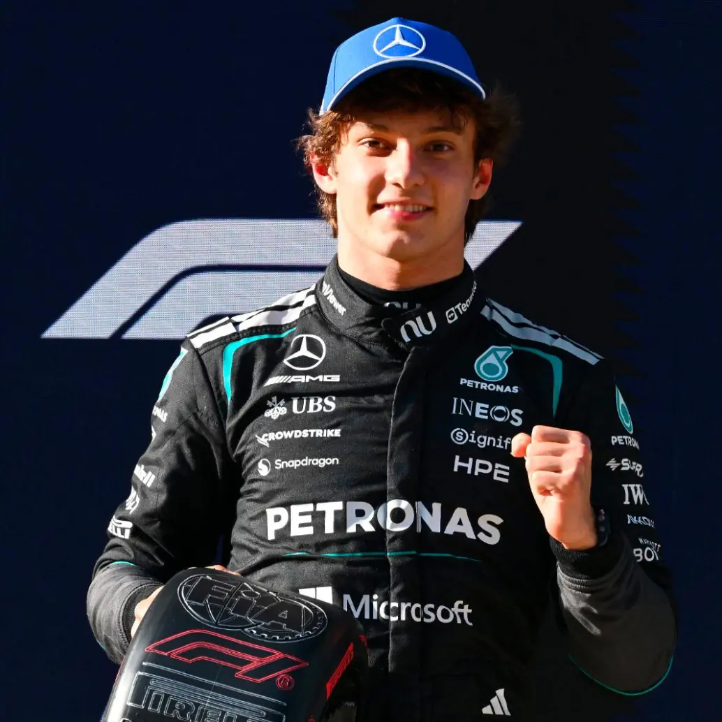 Si gana en China, Andrea Kimi Antonelli sería el segundo piloto más joven en coronarse en un Gran Premio de F1. Foto: <b>GETTY</b>