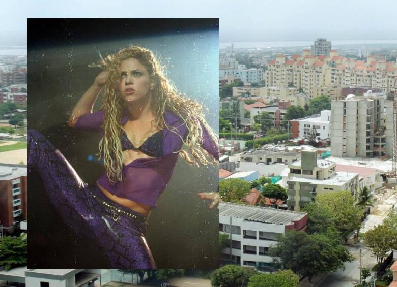 Panorámica de Barranquilla junto a Shakira. Foto: Juan Antonio Sánchez, El Colombiano