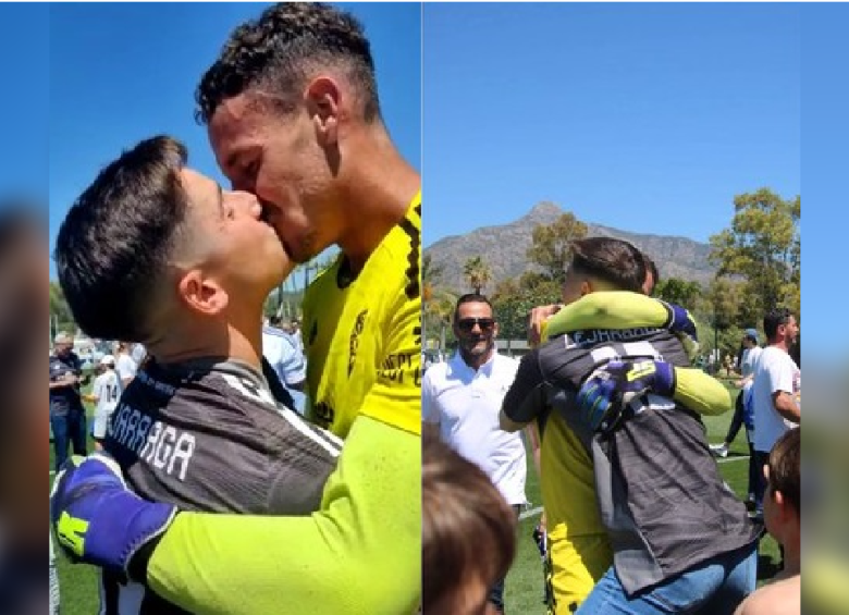 Alberto Lejárraga, al lado de su pareja y sus seres queridos. FOTO TWITTER DEL JUGADOR