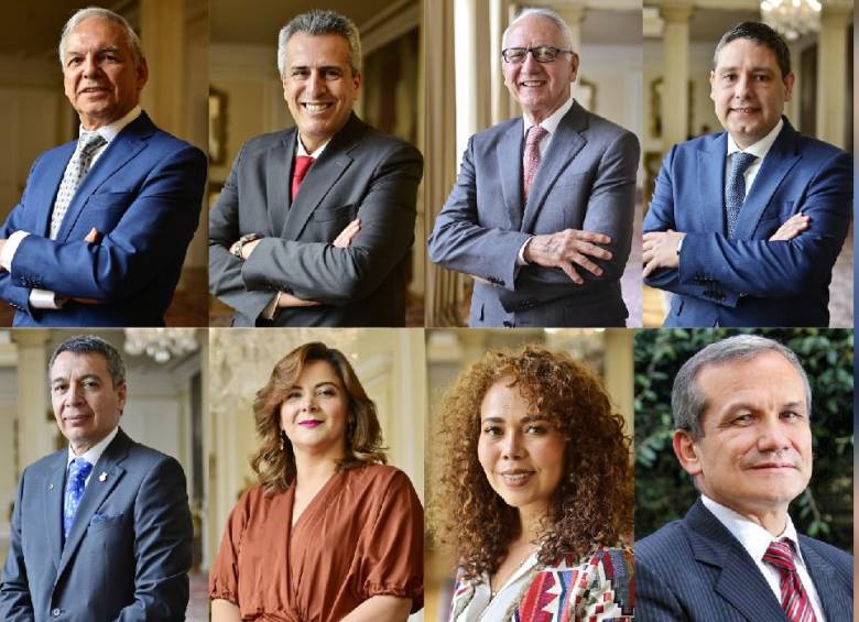 Estos son los nuevos siete ministros del Gabinete Petro y el director del Dapre. FOTO: Presidencia
