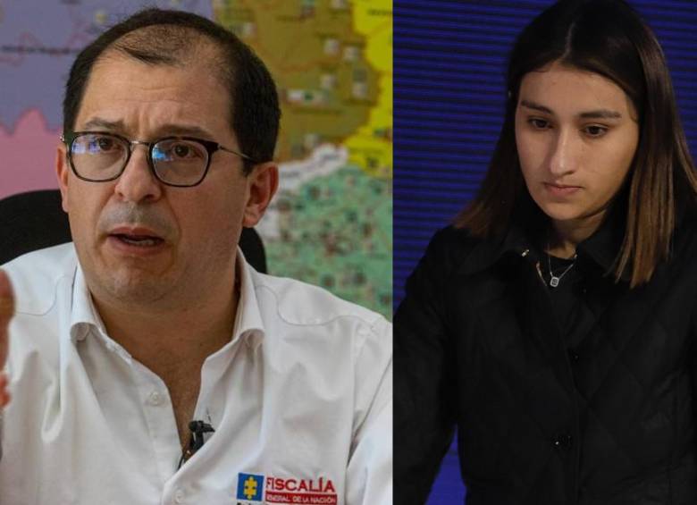 El fiscal general de la Nación, Francisco Barbosa, y la jefe de gabinete de Petro, Laura Sarabia