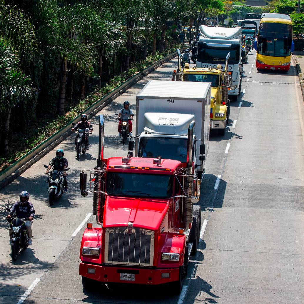 Paro camionero de septiembre de 2024. FOTO JULIO CÉSAR ECHEVERRI.