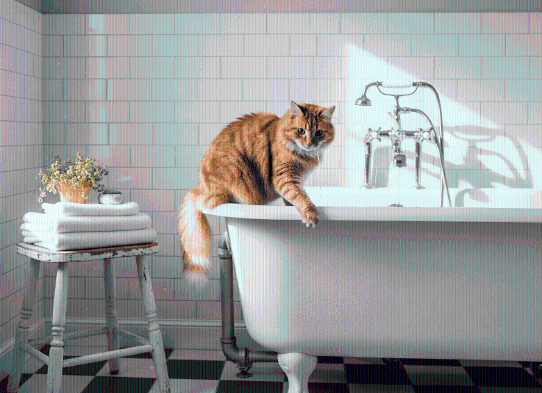 ¿Tu gato te sigue al baño? Te contamos por qué lo hace