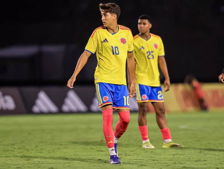 Samuel Martínez, número 10 de la Selección Colombia que disputará la final del Sudamericano Sub-17. FOTO FCF
