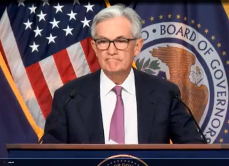 Jerome Powell es el presidente de la Reserva Federal (Fed, banco central) estadounidense. FOTO tomada de la FED