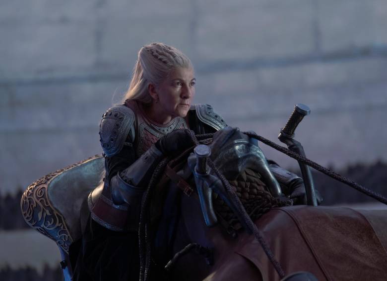 Imagen de Rhaenys Targaryen en la montura de su dragón. FOTO Cortesía HBO Max