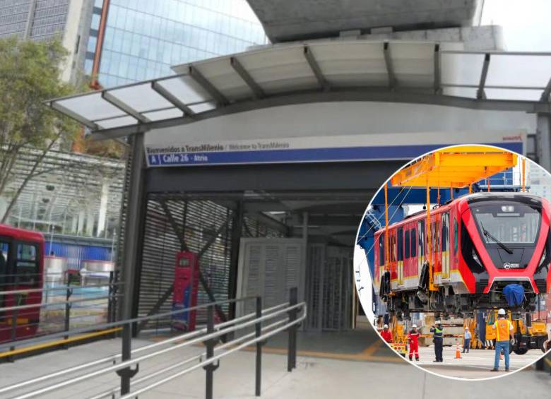 La estación Calle 26- Atrio estará integrada con la Línea 1 del Metro de Bogotá. Fotos: Transmilenio y Colprensa
