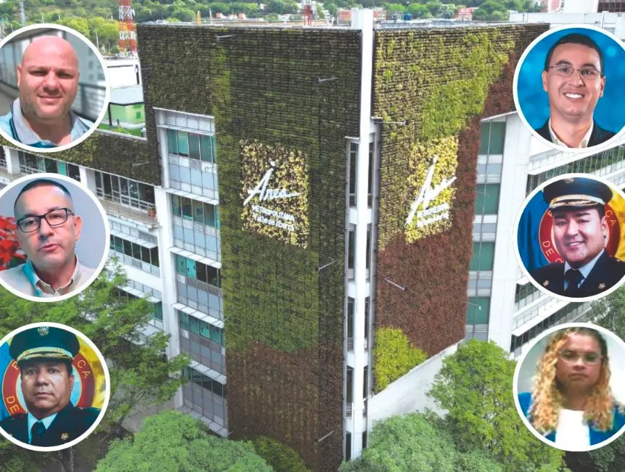 Estos son algunos de los presuntos implicados por la presunta corrupción entre el Área Metropolitana y los bomberos de Itagüí. Primera columna, de arriba a abajo: Miguel Quintero (hermano del exalcalde Daniel Quintero), Álvaro Villada (exsubdirector financiero Área Metropolitana) y Elkin González (exjefe de Bomberos de Itagüí). Segunda columna, de arriba a abajo: Juan David Palacio (exdirector Área Metropolitana), Misael Cadavid (exgerente de Bomberos Itagüí) y María Yaneth Rúa (profesional Área Metropolitana). A Quintero y Villada no los han llamado, pero los mencionan testigos. FOTOS:<b><span class="mln_uppercase_mln"> </span></b><span class="mln_uppercase_mln">Cortesía</span>