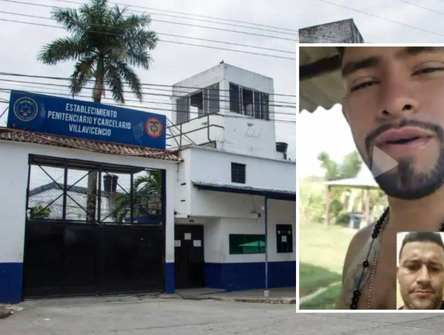 La videollamada entre Néider Yesid Uñates López, alias Primo Gay, y Édgar de Jesús Orrego Arango, alias Firu, se produjo cuando el segundo estaba en la cárcel de Villavicencio, Valle del Cauca. FOTOS: CORTESÍA