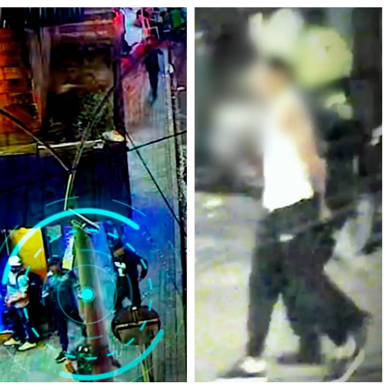 Las cámaras de seguridad registraron cuando el presunto asesino se cambió sus prendas de vestir. IMÁGENES CAPTADAS DE VIDEO