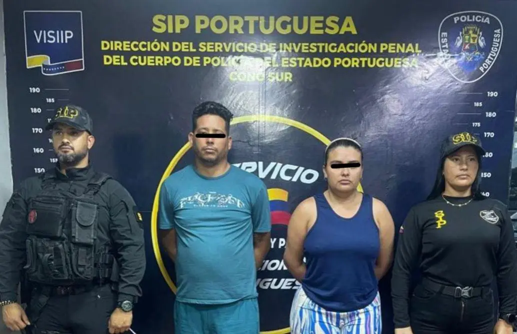 María Fernanda Delgado Hernández y Edinson José Torres Sarmiento, dos de los capturados en Venezuela por el crimen de Yulixa Toloza. Fotos: cortesía