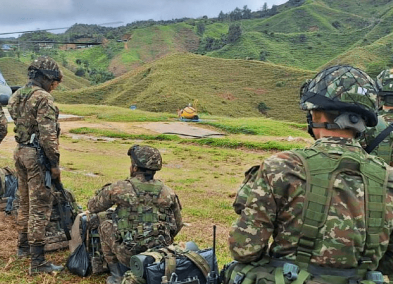 El Ejército anunció que continuará con los operativos para asestarle un golpe gran de al Clan del Golfo en su intento por apoderarse del Nordeste. FOTO: CORTESÍA